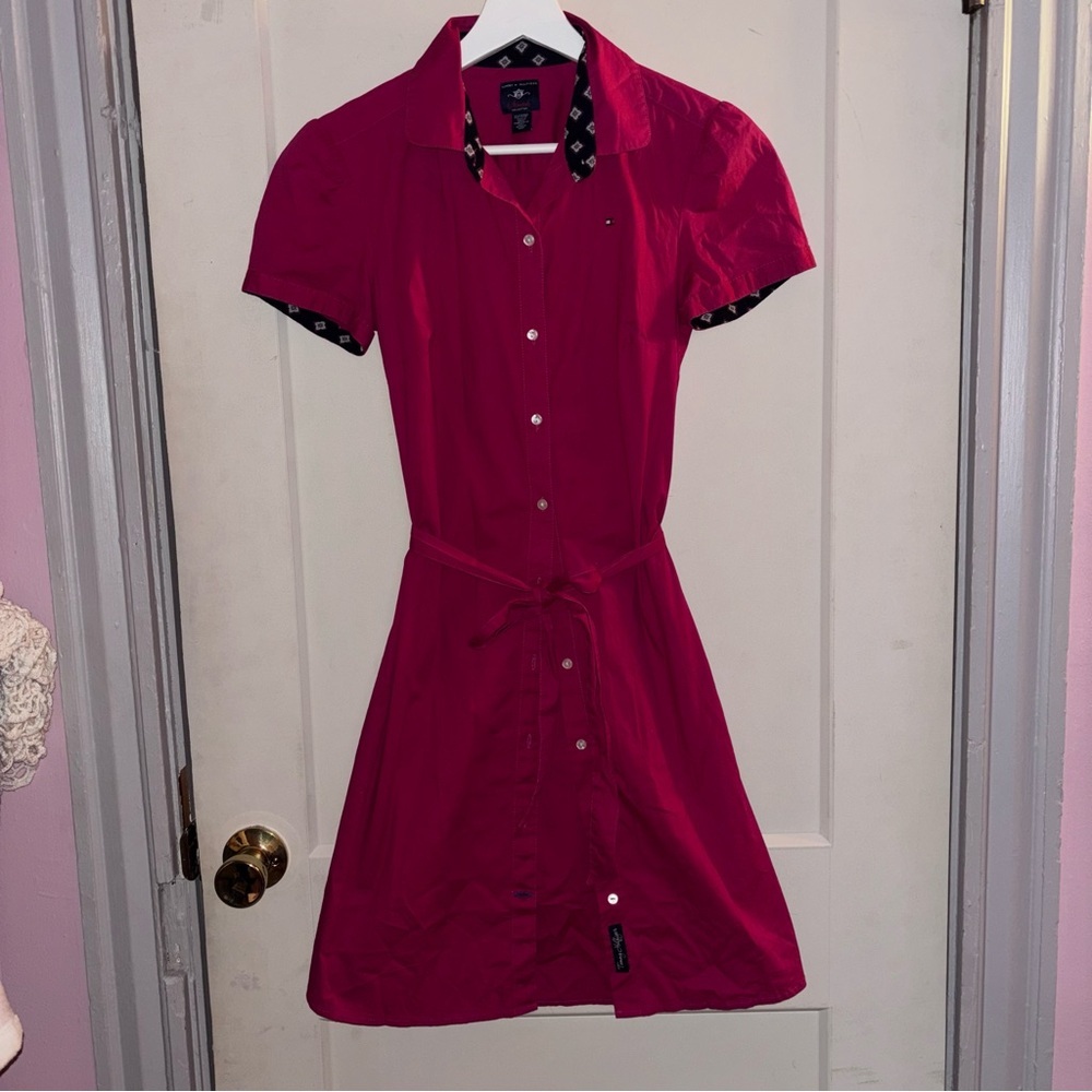 Tommy Hilfiger Fuchsia Shirt Dress